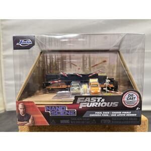 NIB 2024 Jada Toys Fast & Furious Final Race Nano Scene Die-Cast Set - 34915
